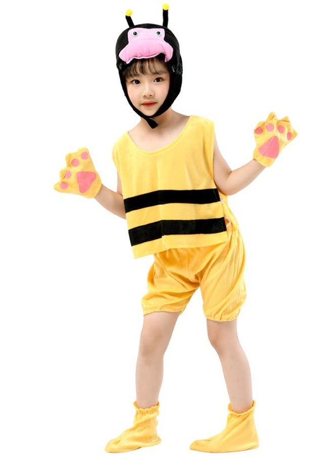 NIBEMINENT Children's performance costumes, stage animal performance costumes, summer short-sleeved animal clothing and dress-up - Image 1