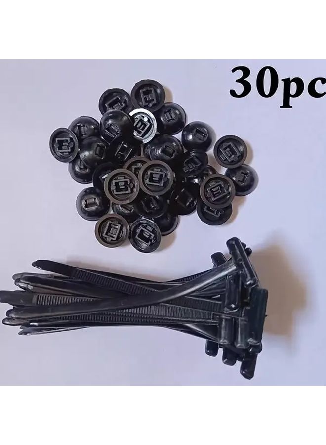 30 Pieces Nylon Cable Ties High Strength For Home Office Garden And Workshop - Image 1