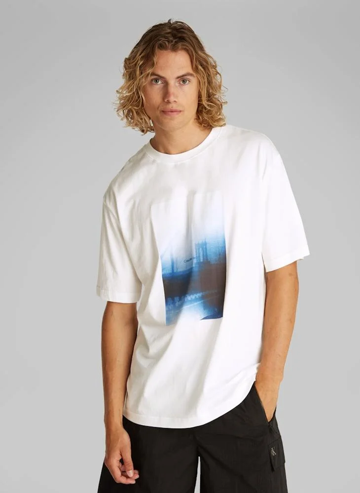 Calvin Klein Jeans Hazy City Crew Neck T-Shirt