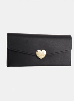 Women's leather wallet with multiple pockets and a black heart design - pzsku/Z2752F090C07EB7941A6AZ/45/_/1737461895/402c44f1-349a-4644-9493-9a602c0b6694