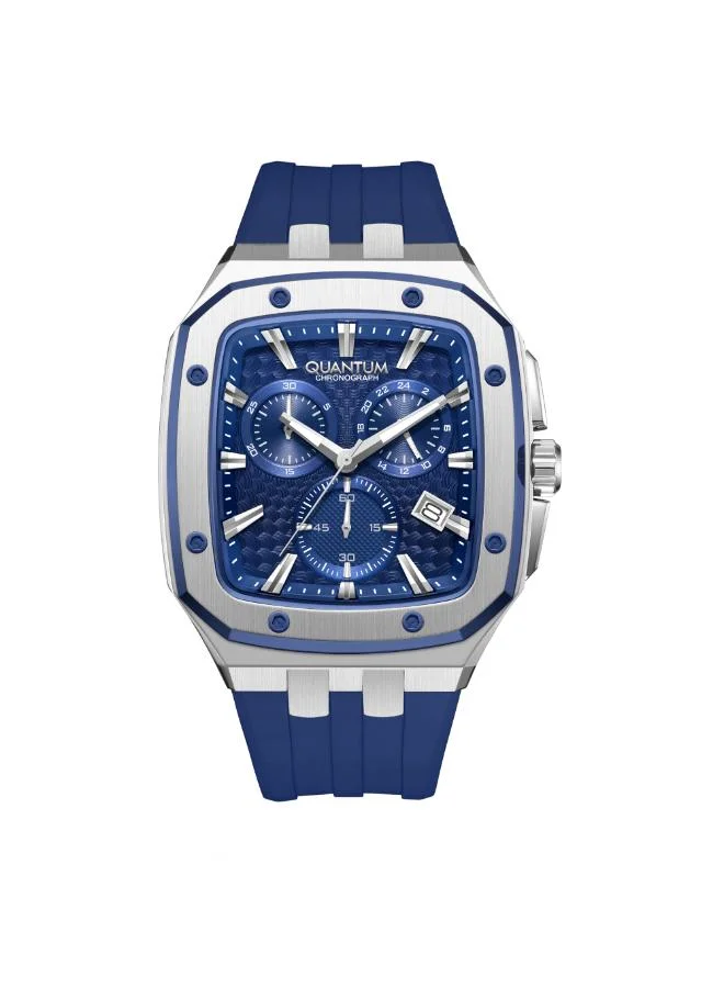 كوانتوم Men's Silicone Chronograph Watch HNG1033.389 - 44 mm