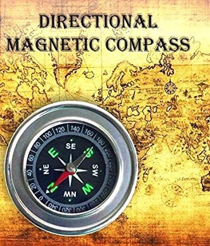 DEZIINE�.Stainless Steel Directional Pocket Magnetic Compass/Magnetic Compass Direction,7.5 * 7.5 * 1.2 cm - Image 4