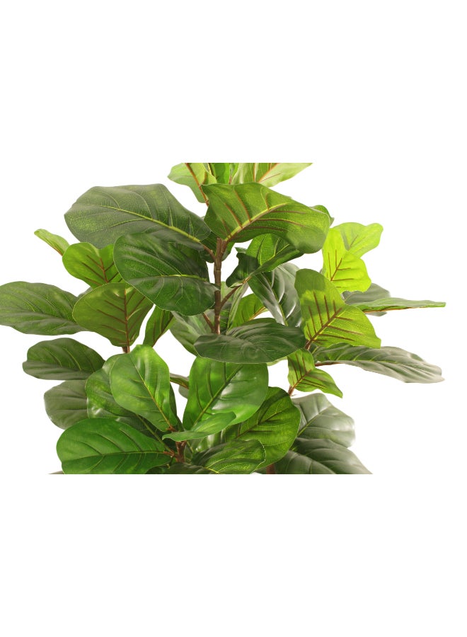 Noon East Fiddle Leaf Fig Tree 180cm (5.91ft) Tall Artificial Tree with Pot | Floor Plant with Lifelike Design & Texture - Green | Decorative Indoor Tree for Home, Living Room, Study & Office spaces - Image 5