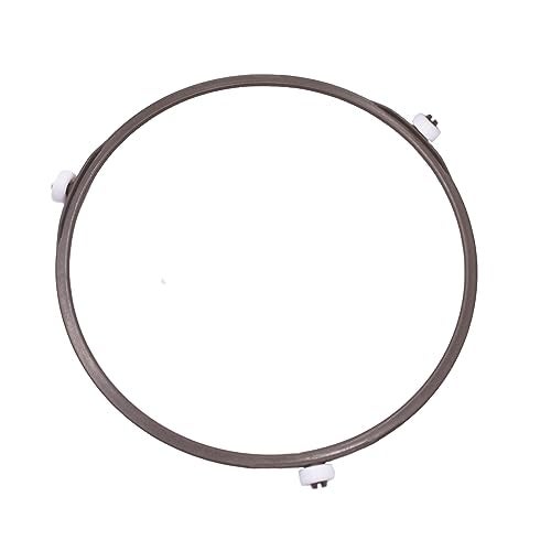 CaoXiong 7 Inch Microwave Turntable Ring,Rotating Ring Roller,Glass Plate Tray Support Holder,Replacement Inner Ring,Microwave Oven Tray Support,for Microwave Oven Glass Turntable Plate,with 14mm Wheels - Image 1