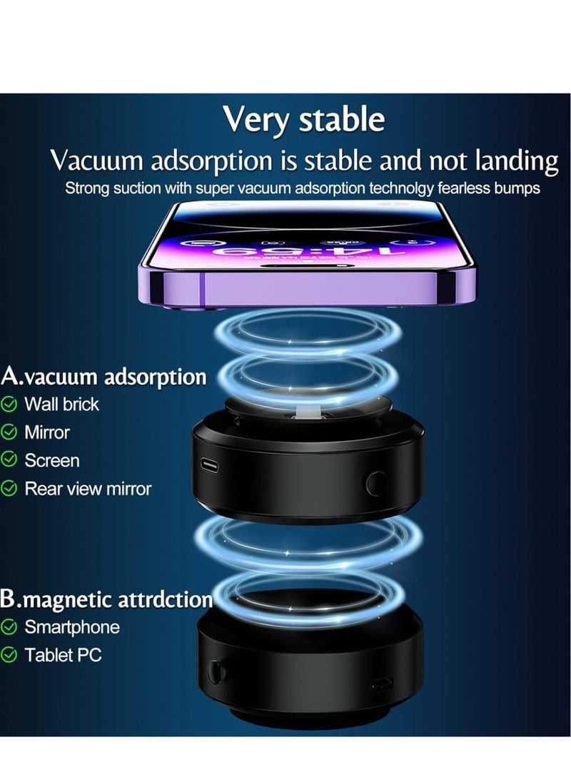 Suction Magnetic Phone Holder for Car with Vacuum Suction Mount - Image 3