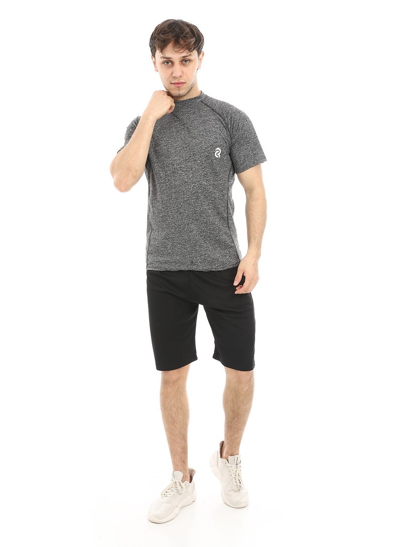 Caesar Mens Sport T-Shirt With Round Neck  - Image 1
