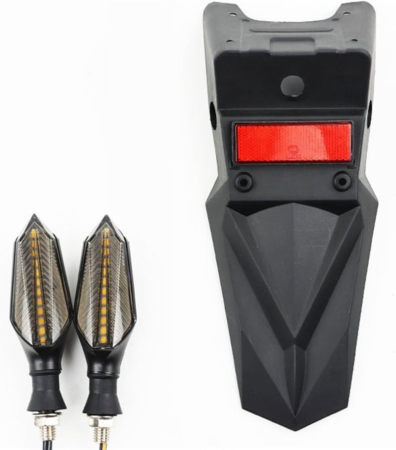 Wivplex Motorcycle Rear Mudguard and Signal Lights Kit - Image 1
