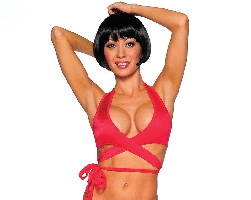 BodyZone Women's Savage Wrap Around Top, Red, One Size - Image 4