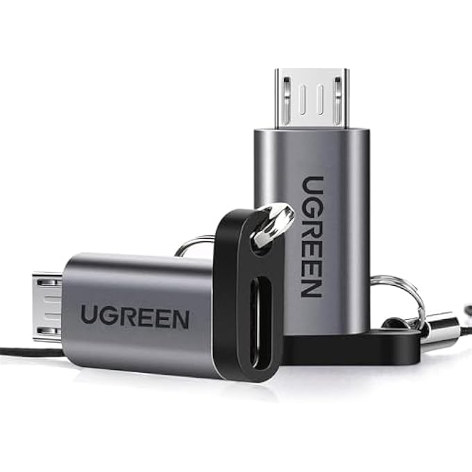 rayihni محول USB C إلى Micro USB عبوة 2 نوع C أنثوي إلى Micro ذكر موصل محول الهاتف المحمول متوافق مع سامسونج S7 إيدج شياومي مي A2 لايت هواوي P سمارت Y6 Y9 - Image 1