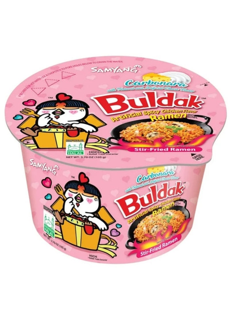 Samyang - Buldak Carbonara Hot Chicken Flavor Ramen Cup 105 G - Image 1