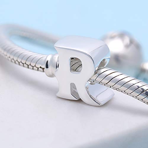 SOUKISS Alphabet Charms Authentic 925 Sterling Silver Letter Initial A-z Alphabet Beads for Christmas Mothers Gifts (R) - Image 2