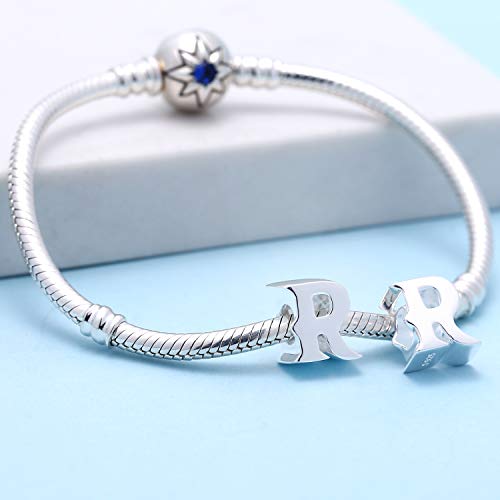 SOUKISS Alphabet Charms Authentic 925 Sterling Silver Letter Initial A-z Alphabet Beads for Christmas Mothers Gifts (R) - Image 4
