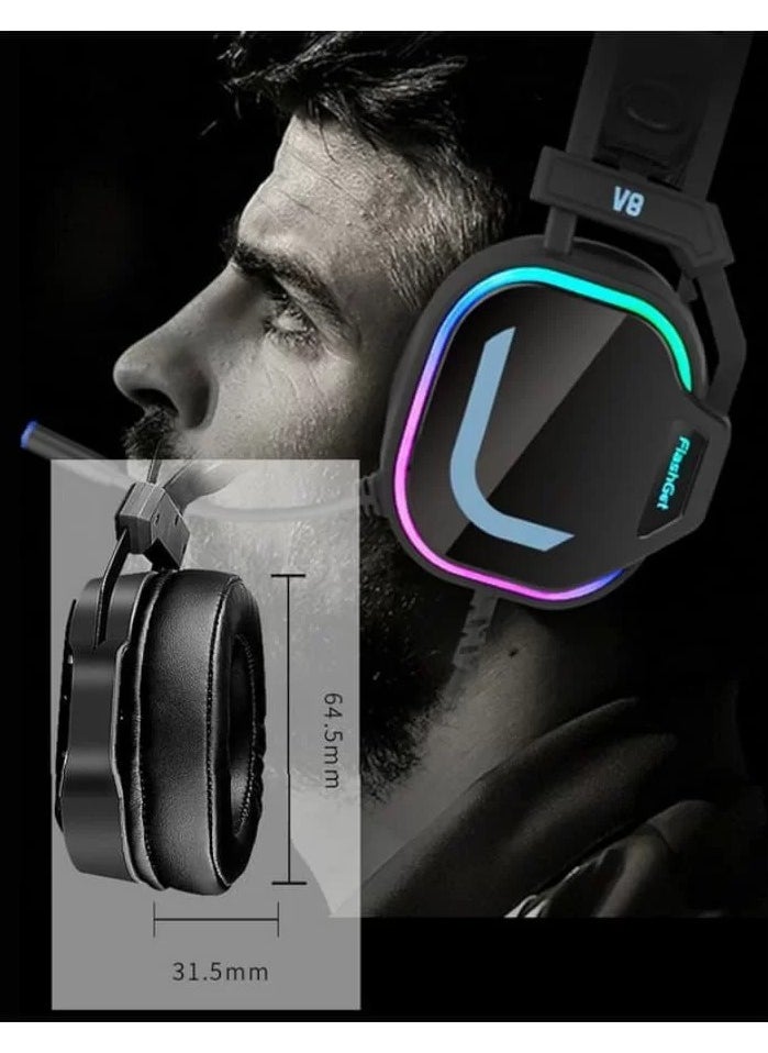 V8 RGB Gaming Headset, 7.1 Surround Sound with Microphone, For Games - pzsku/Z2753A9463E1C94344F3BZ/45/_/1739889787/5167312a-ce23-4a07-913d-5b9f84c4ad91