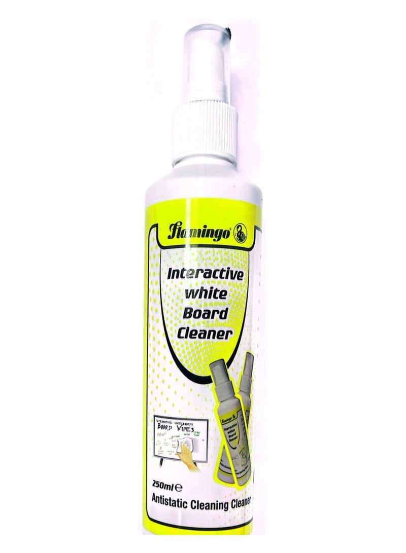 Flamingo Interactive Whiteboard Cleaner Spray 250ml Content - Image 1
