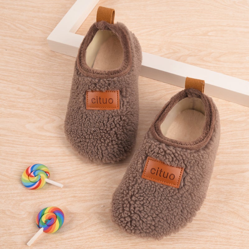 Ci Tuo Winter Children's Floor Socks Shoes - Fleece-Lined, Non-Slip, Soft Sole for Toddlers - Image 2