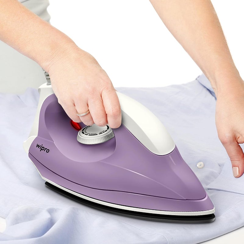 Wipro Gd205 Super Deluxe 1000 Watt Automatic Electric Dry Iron Large SoleplateAnti Bacterial German Weilburger Double Coated Soleplate Quick Heat Up 1000 Watts Aluminium - Image 3