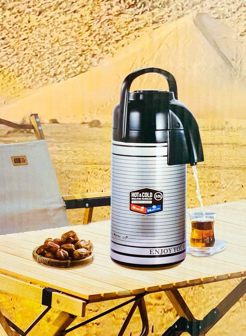 extra home Stainless Steel Tea and Coffee Thermos with Thermal Insulation to Preserve Flavor and Heat for Hours - Image 1