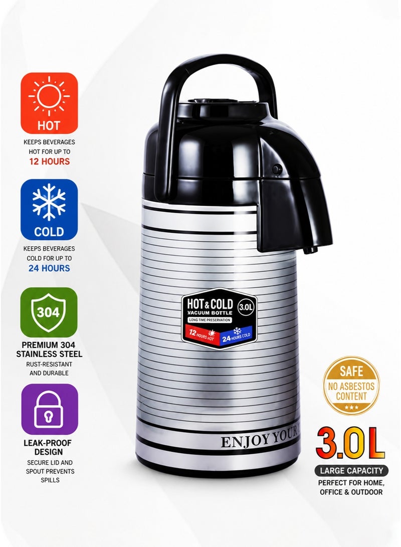 extra home Stainless Steel Tea and Coffee Thermos with Thermal Insulation to Preserve Flavor and Heat for Hours - Image 2