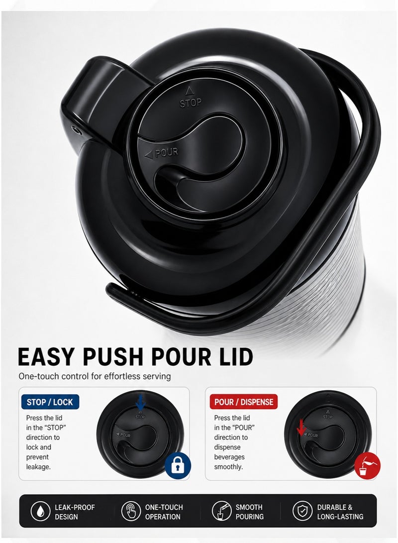 extra home Stainless Steel Tea and Coffee Thermos with Thermal Insulation to Preserve Flavor and Heat for Hours - Image 3