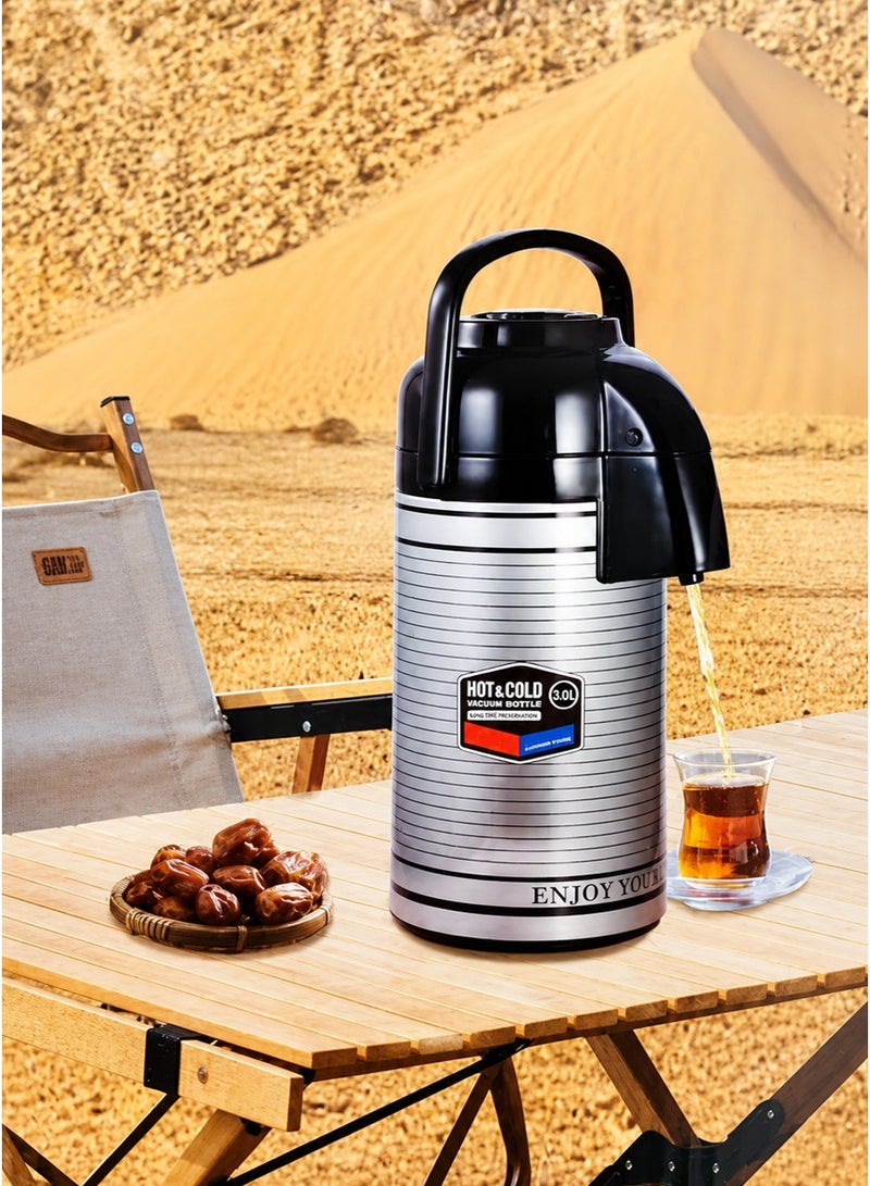extra home Stainless Steel Tea and Coffee Thermos with Thermal Insulation to Preserve Flavor and Heat for Hours - Image 1