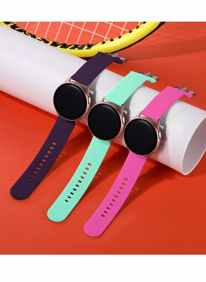 SYOSI 3 Pack 20 mm Watch Bands Compatible for Samsung Galaxy Watch Active 2 - Image 2