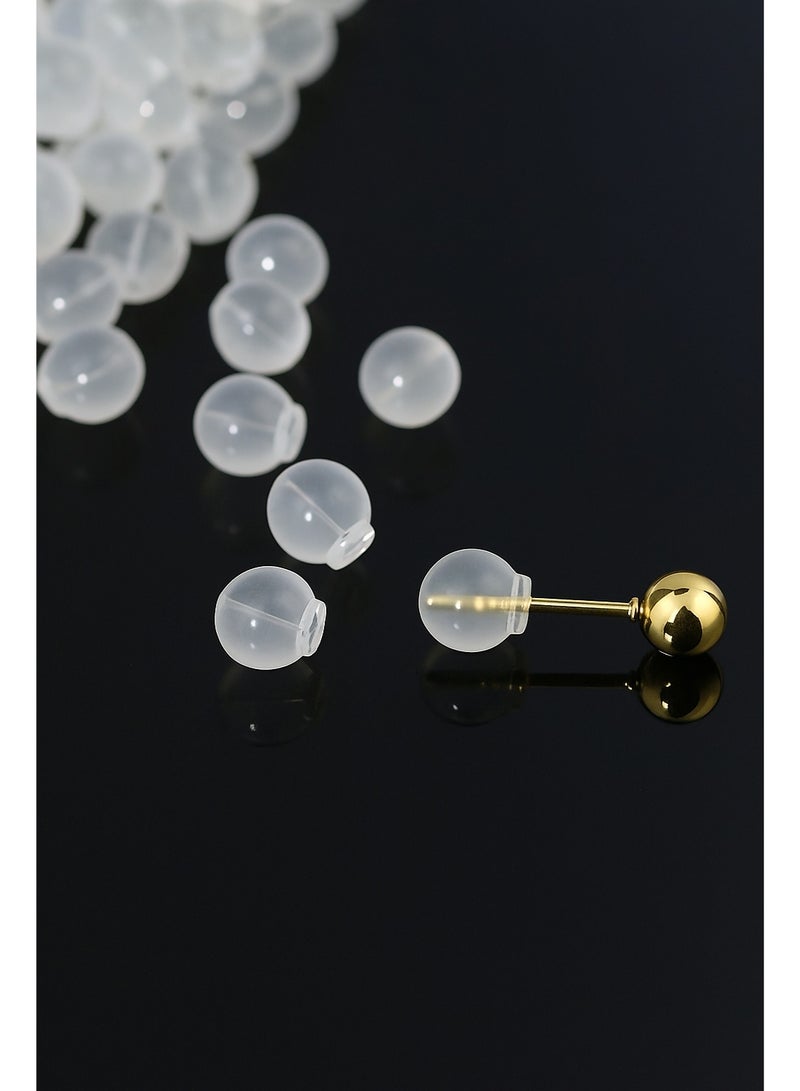 مجموعة 30 قطعة أزرار أقراط صغيرة ناعمة شفافة بديلة للإكسسوار بدون ثقب - Image 1