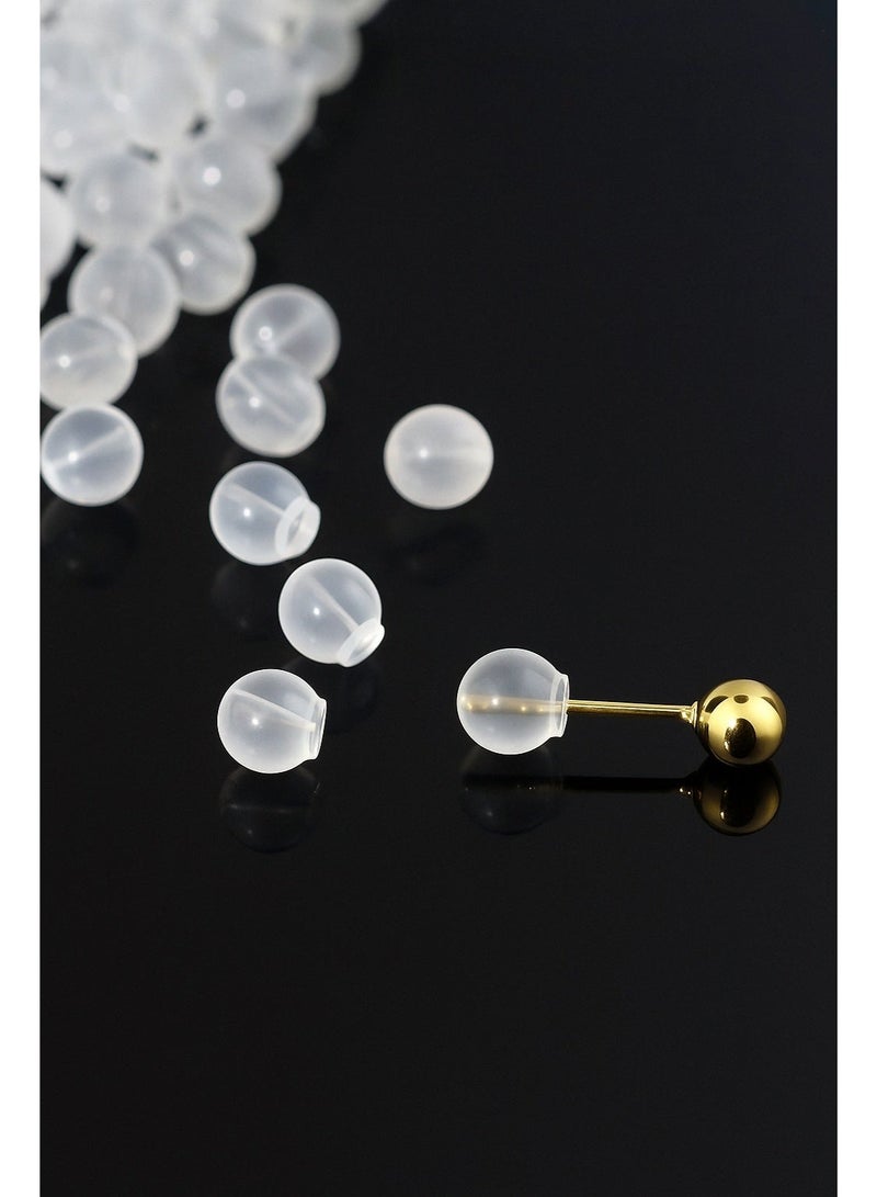 مجموعة 30 قطعة أزرار أقراط صغيرة ناعمة شفافة بديلة للإكسسوار بدون ثقب - Image 5