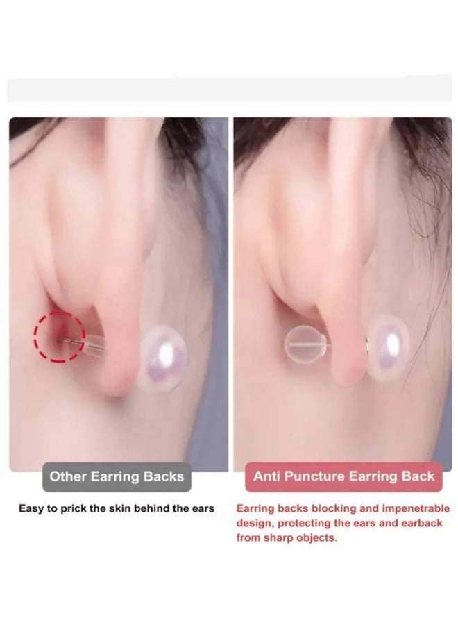 مجموعة 30 قطعة أزرار أقراط صغيرة ناعمة شفافة بديلة للإكسسوار بدون ثقب - Image 4