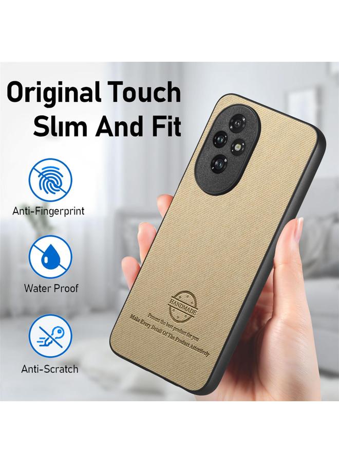 اس-توب جراب خلفي لهاتف Honor 200 Pro مصنوع من الجلد الصناعي المائل - Image 5