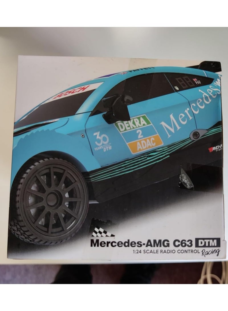 أر دبليو سيارة مرسيدس AMG C63 DTM مرخصة رسميًا بتحكم عن بعد بمقياس 1:24 بتردد 2.4 جيجاهرتز من CMJ RC Cars - Image 5