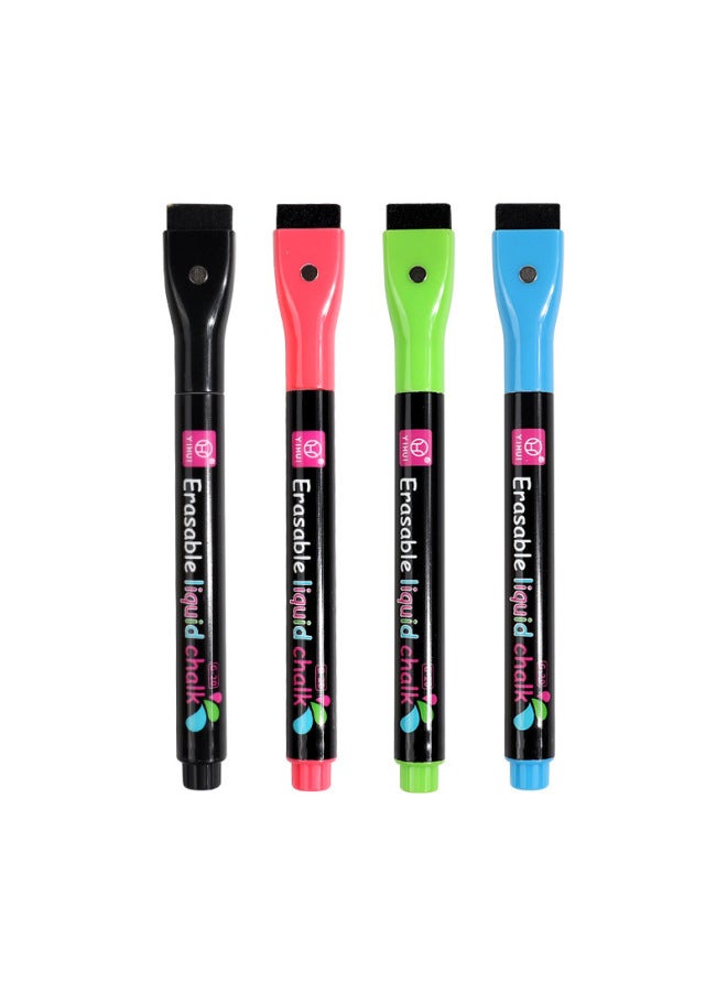 YIHUI Magnetic Erasable Light Board Pen Color Water Soluble Dustless Liquid Chalk Led Blackboard Highlighter Printable Log - Image 1