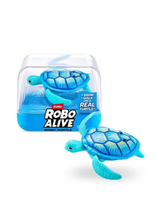 روبو ألايف 1 قطعة سلحفاة روبوتية للسباحة (أزرق) - Image 1