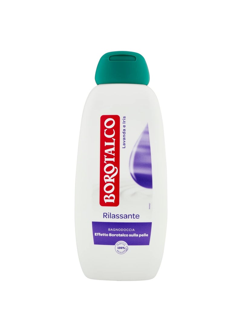 Borotalco Borotalco Relaxing Body Wash with the Scent of Lavender and Iris 450 ml 152 Fl Oz  made in Italy italian import 