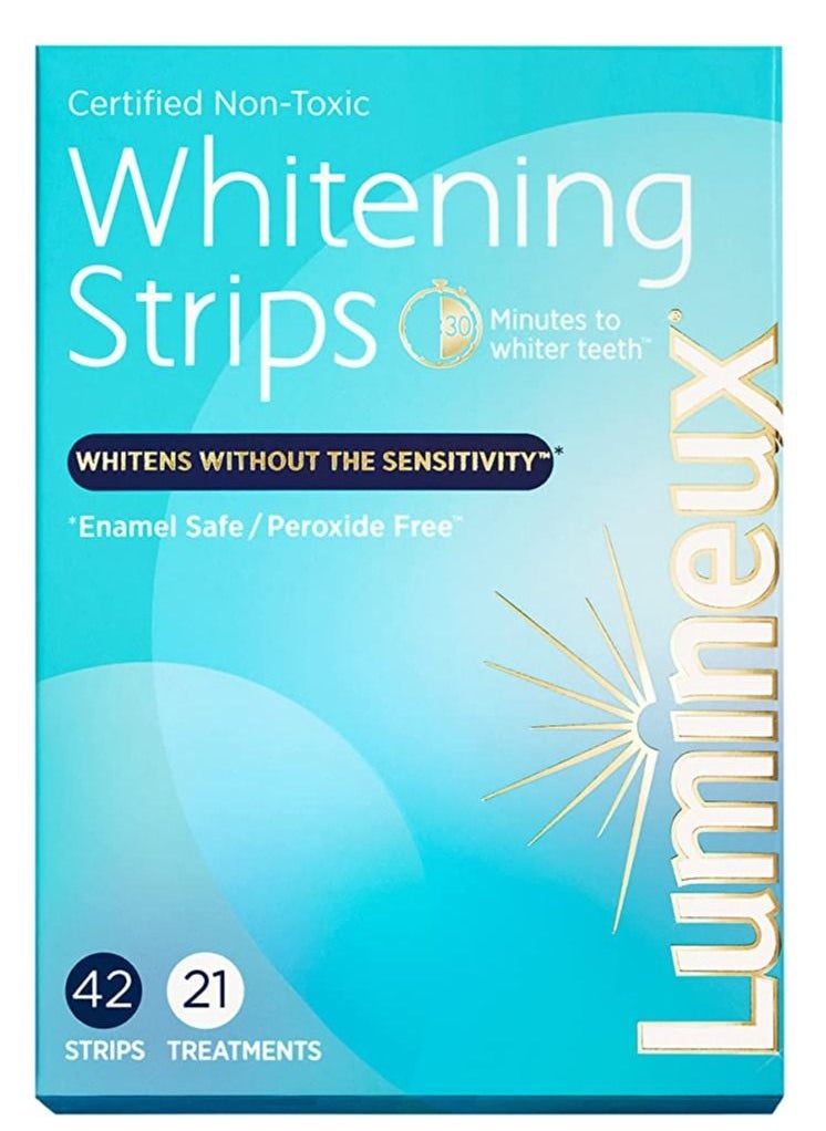Lumineux Oral Essentials - Lumineux Teeth Whitening Strips 21 Treatments, 42 Strips Certified Non Toxic Sensitivity - Image 1