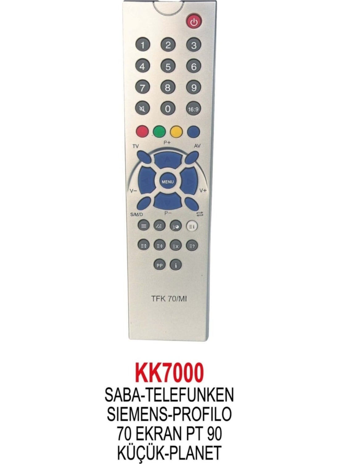 Swat Saba Telefunken Profilo Siemens Tube TV Remote KK7000 
