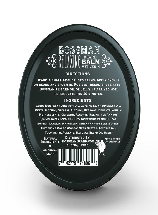 Bossman Big Boss Beard Care Kit for Men - 7 Piece Beard Grooming Kit with Jelly Beard Oil, Conditioner, Balm, Wax, Soap, Comb, Brush - Vetiver X - Image 4
