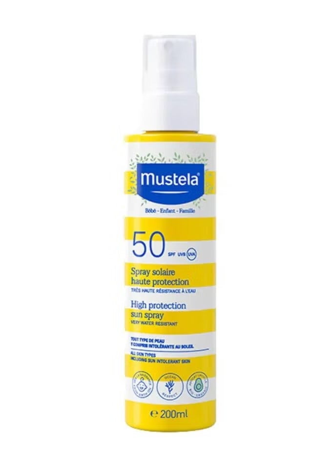 MU.STELA Mustela High Protection Sun Spray Very Water Resistant 200ml - Image 1