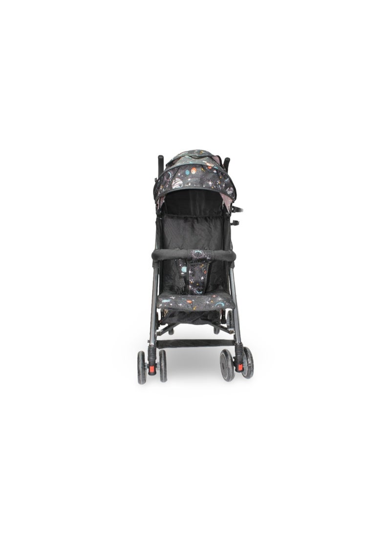 Umbrella Baby Stroller – Black with Space Print - Image 2