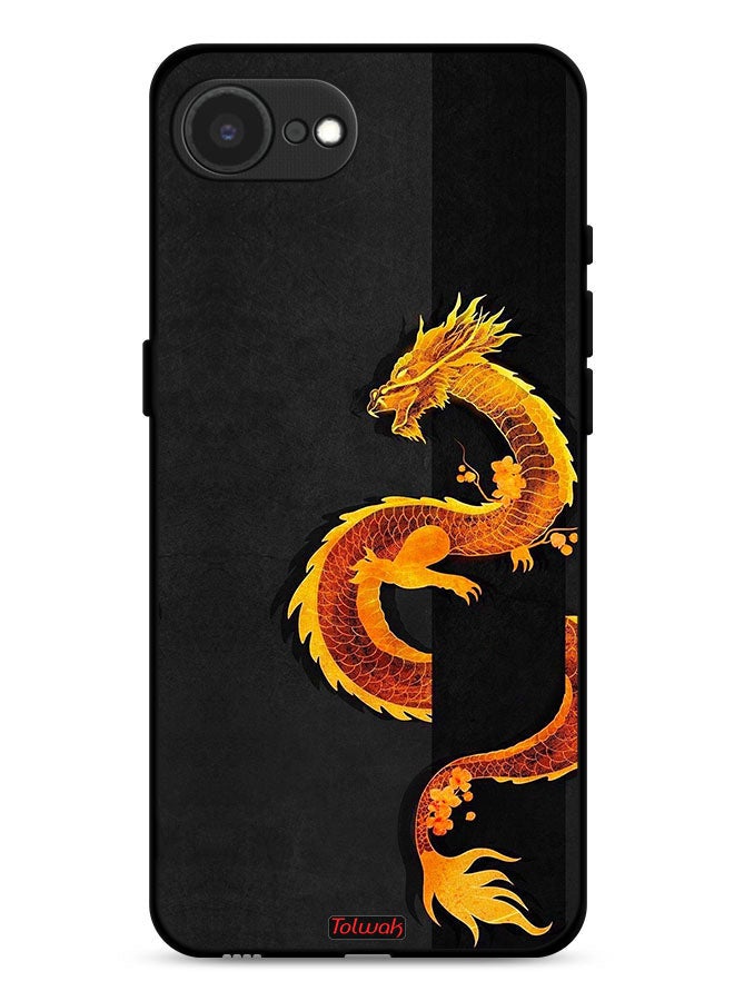 Tolwak Apple iPhone 16e Protective Case Cover Dragon Art - Image 1