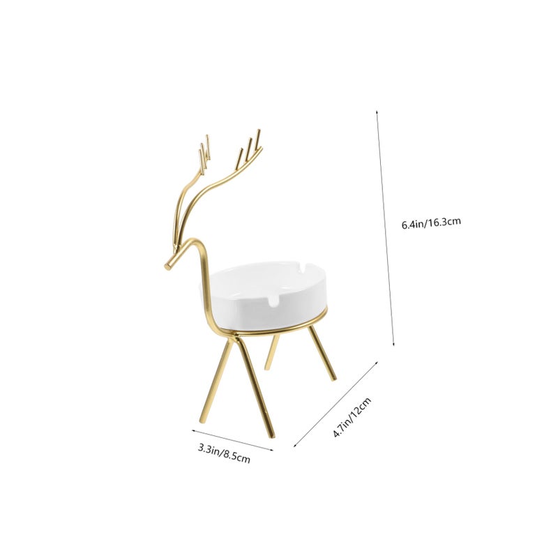 Ceramic Cigarette Ashtray Practical Office Table Decoration Creative Design - Image 3