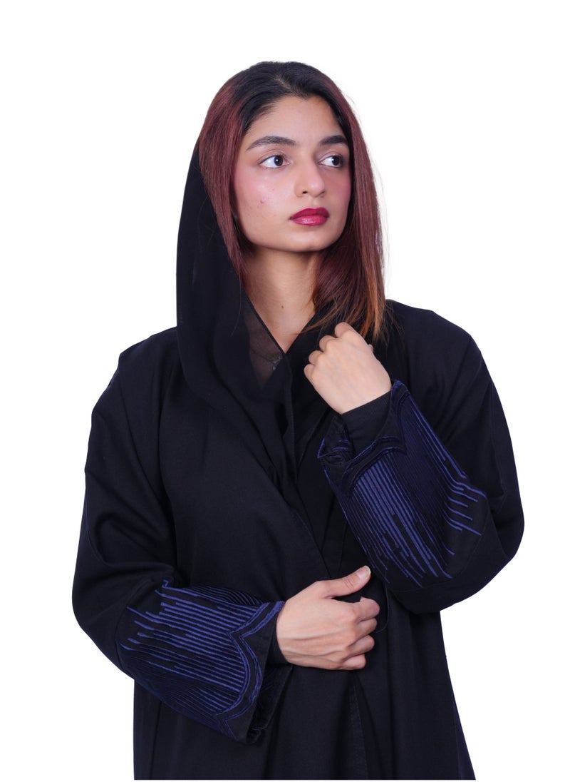 فاشون لاين عباية منتصف الليل الأنيقة والجذابة - Image 3