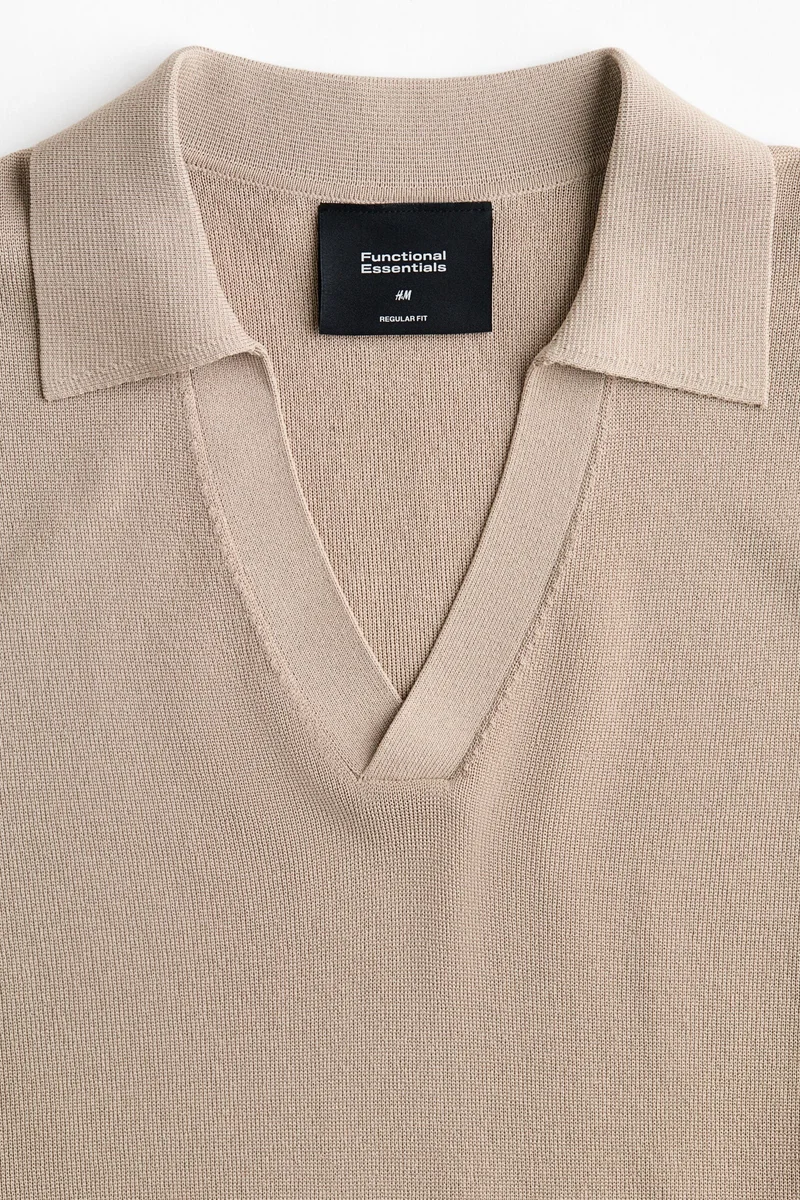 H&M Cooling Regular Fit Knitted V-neck