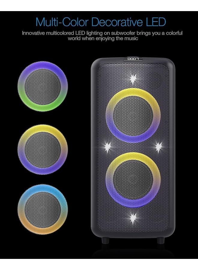 F&D Pa300 Optical Computer Bluetooth Multimedia Speakers With Remote Control Led Display Fm Radio Usb For Karaoke Multicolor - Image 3