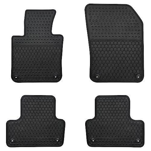 Matericuo Car Floor Mats Custom Fit for Volvo XC60 20182026 Not for Hybrid T5 T6 Momentum Black Rubber Auto Liner Mats All Weather Protection Odorless - Image 1