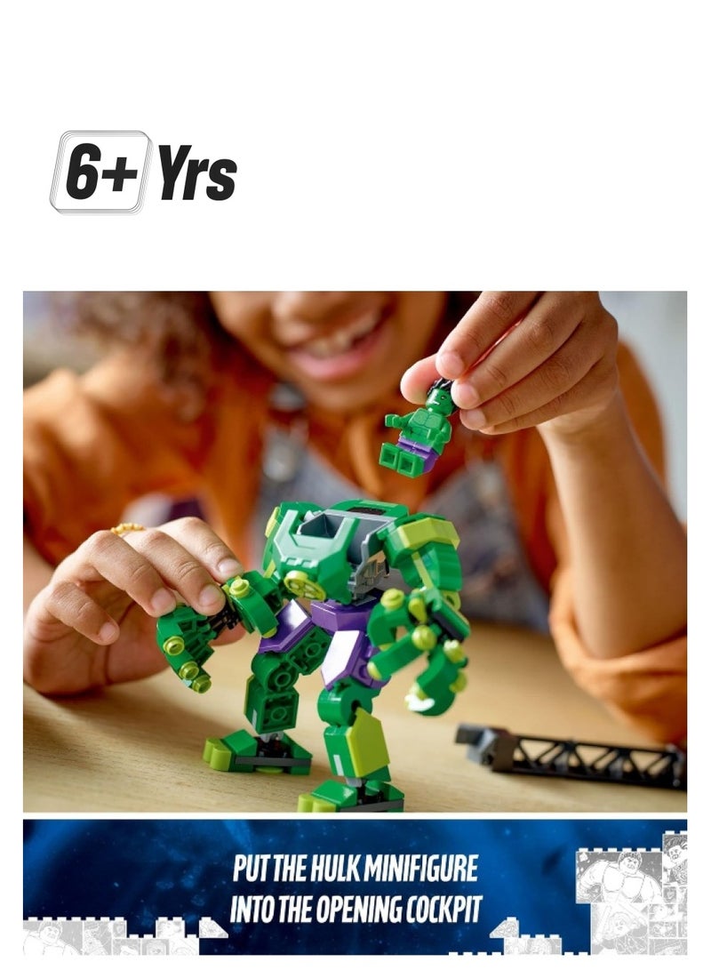 LEGO 76241 Marvel Hulk Mech Armour, Avengers Action Figure Set, Collectable Super Hero Buildable Toys for Boys and Girls Aged 6 Plus, Gift Idea - Image 1