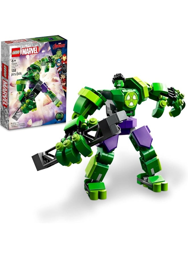 LEGO LEGO 76241 Marvel Hulk Mech Armour, Avengers Action Figure Set, Collectable Super Hero Buildable Toys for Boys and Girls Aged 6 Plus, Gift Idea  - Image 3