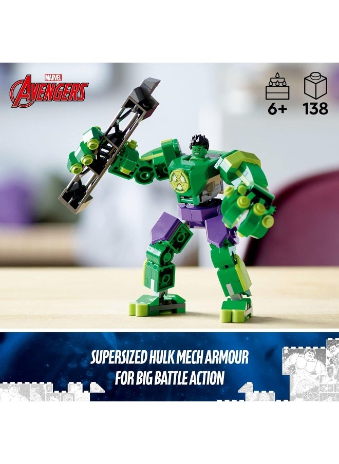 LEGO LEGO 76241 Marvel Hulk Mech Armour, Avengers Action Figure Set, Collectable Super Hero Buildable Toys for Boys and Girls Aged 6 Plus, Gift Idea  - Image 4