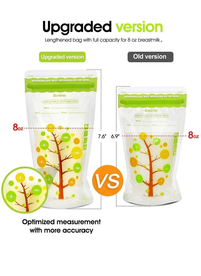 Bimirth 112 Count Breastmilk Storage Bags BPA-free Milk Storage and Freezing Bag Container, 200ml Capacity Breast Milk Fresh Bags for Baby Infants Newborn  - Image 3