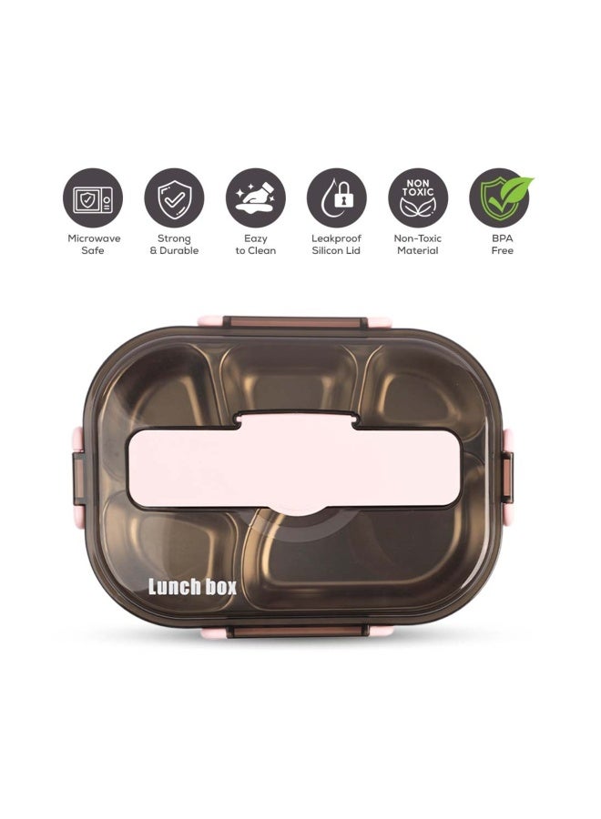 Cocobee Kids Oval Lunch Box - Pink - Image 2