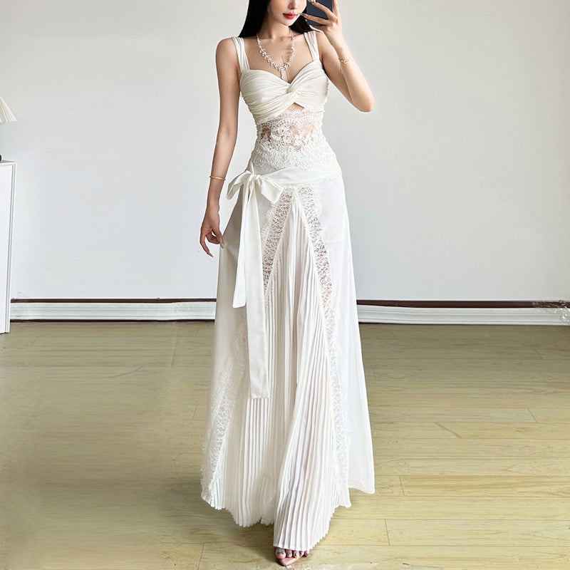 Women's Embroidered Lace Camisole Tank Top - Image 1